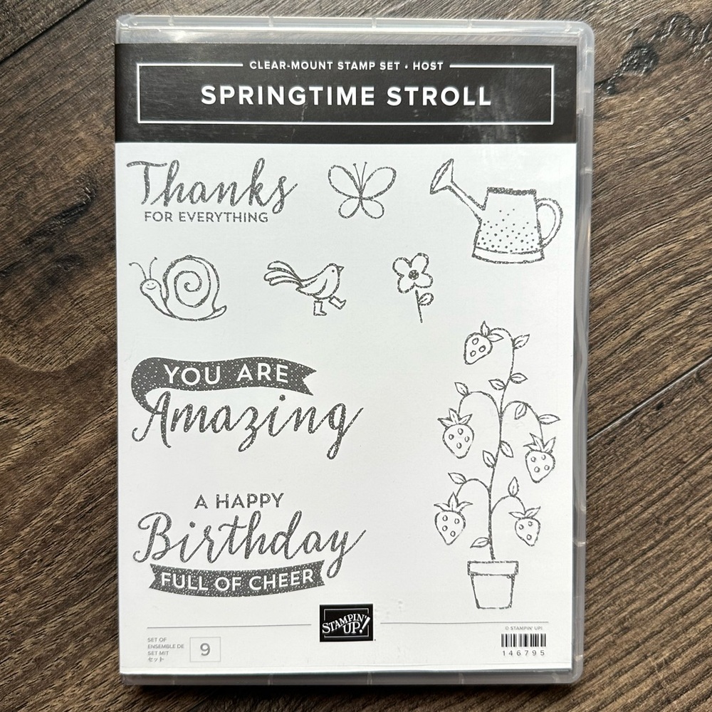 NWT Stampin’ Up! Springtime Stroll Stamp Set